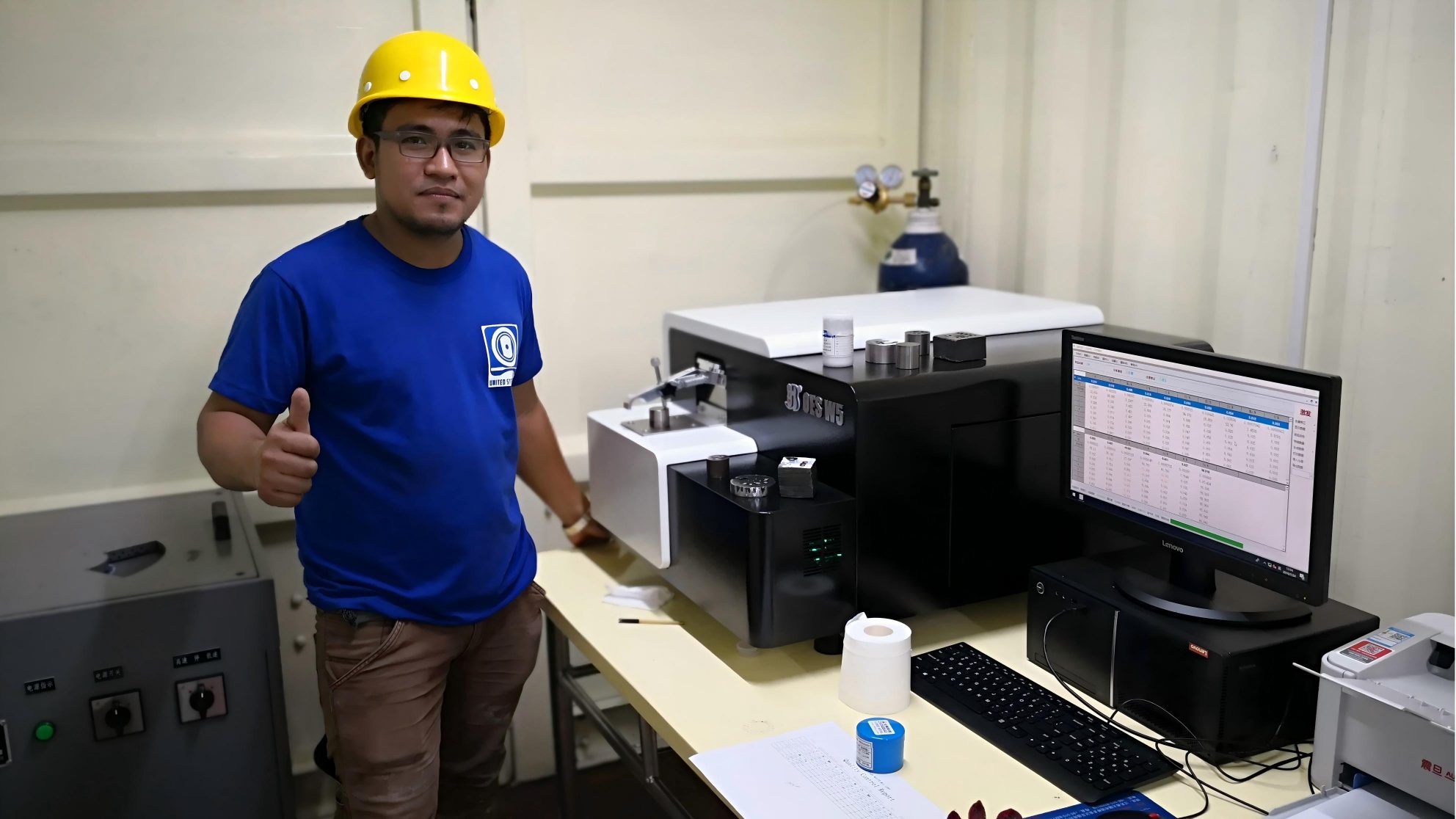 Espectrômetro de Emissão Óptica W5 para Vergalhões de Aço Q195, Q235 e Q275