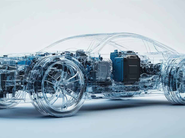 Componentes automotivos de combustível e veículos elétricos